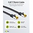 Goobay RJ45 Patch Cord CAT 6A S/FTP (PiMF), 500 MHz, with CAT 7 Raw Cable, 5 m, black, Set of 10