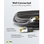 Goobay RJ45 Patch Cord CAT 6A S/FTP (PiMF), 500 MHz, with CAT 7 Raw Cable, 5 m, black, Set of 10