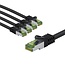 Goobay GHMT-certified CAT 8.1 Patch Cord, S/FTP, 5 m, black, Set of 5