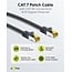 Goobay RJ45 Patch Cord CAT 6A S/FTP (PiMF), 500 MHz, with CAT 7 Raw Cable, 2 m, black, Set of 5