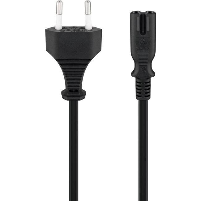 Goobay Connection Cable Euro Plug, 1.3 m, Black