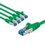 Goobay CAT 6A Patch Cable S/FTP (PiMF), 3 m, green, Set of 5