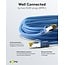 Goobay RJ45 Patch Cord CAT 6A S/FTP (PiMF), 500 MHz, with CAT 7 Raw Cable, 1 m, blue, Set of 10