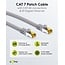 Goobay RJ45 Patch Cord CAT 6A S/FTP (PiMF), 500 MHz, with CAT 7 Raw Cable, 1 m, grey, Set of 10