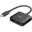 USB-C naar DisplayPort en HDMI 4K 60Hz adapter | zwart | 0,15 meter