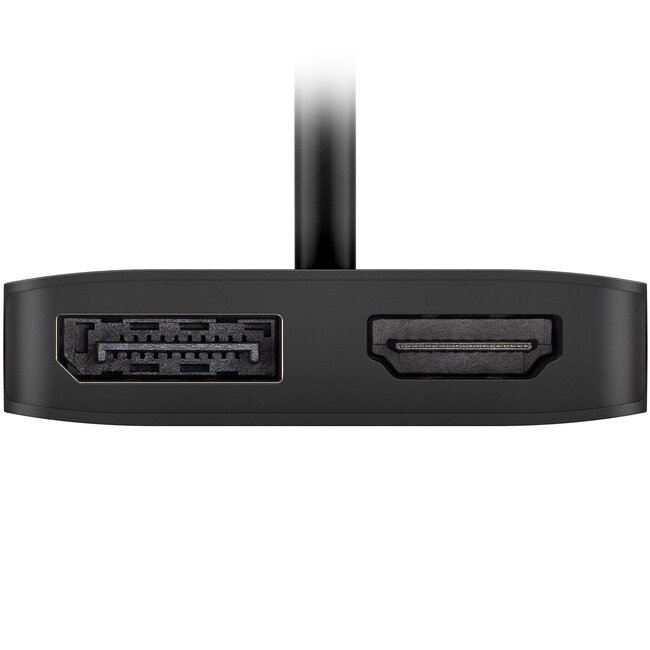 USB-C naar DisplayPort en HDMI 4K 60Hz adapter | zwart | 0,15 meter