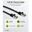 Goobay GHMT-certified CAT 8.1 Patch Cord, S/FTP, 1 m, black, Set of 10