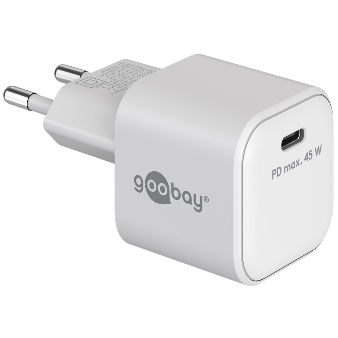 Goobay USB-C™ PD Quick Charger Nano (45 W) white |