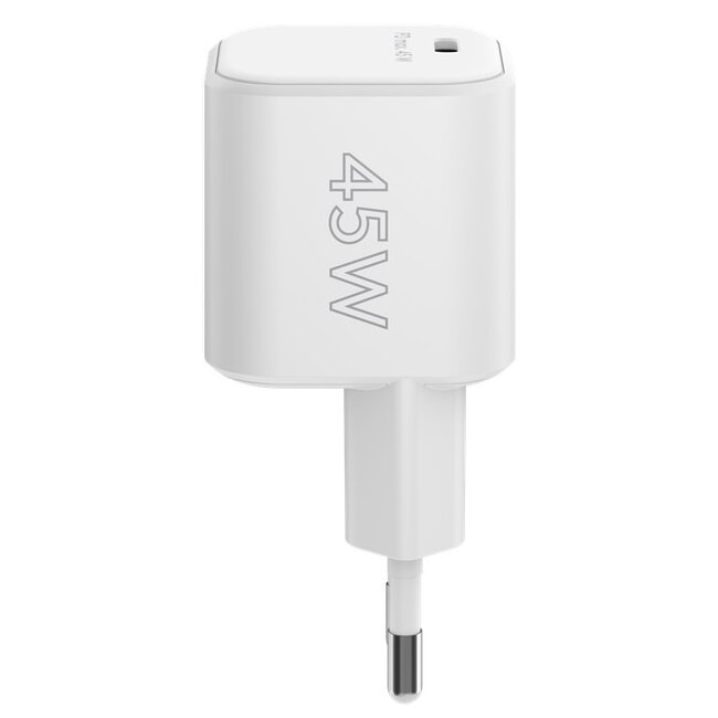 Goobay thuislader met 1 USB-C PD poort | GaN | 45W | wit