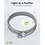 Goobay Ultra-Flexible CAT 6A Patch Cable, Slim, U/FTP, grey 1 m