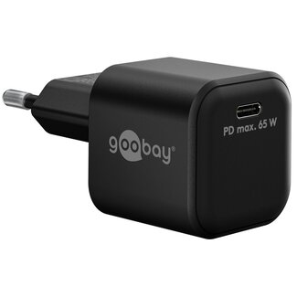Goobay Goobay thuislader met 1 USB-C PD poort | GaN | 65W | zwart