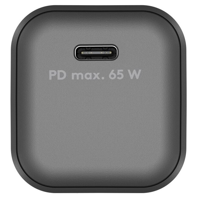 Goobay thuislader met 1 USB-C PD poort | GaN | 65W | zwart