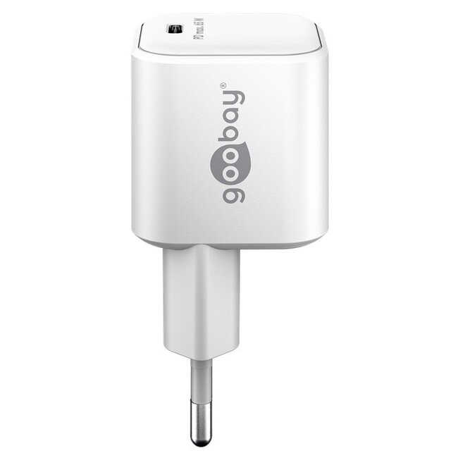 Goobay thuislader met 1 USB-C PD poort | GaN | 65W | wit
