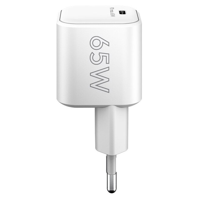 Goobay thuislader met 1 USB-C PD poort | GaN | 65W | wit
