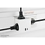 Kabelmeister doorvoerstekker | 3 contacten + USB-A QC/USB-C PD | wit