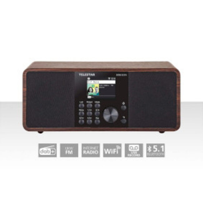 TELESTAR DIRA S 24i Hout DAB+ / FM / INTERNET / BLUETOOTH