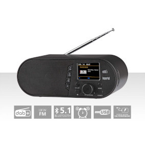 Imperial DABMAN d105 - compacte DAB+ (wekker) radio met bluetooth - zwart
