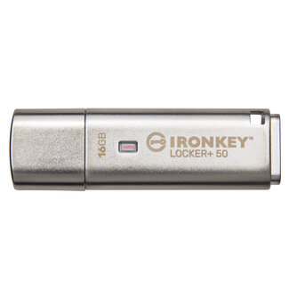 KINGSTON TECHNOLOGY Kingston Technology IronKey 16GB IKLP50 AES USB, met 256-bits versleuteling