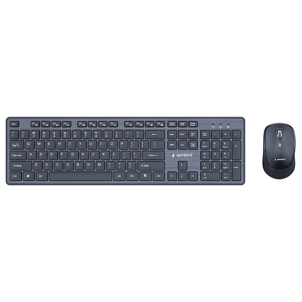 Draadloze desktop set, zwart, US-layout