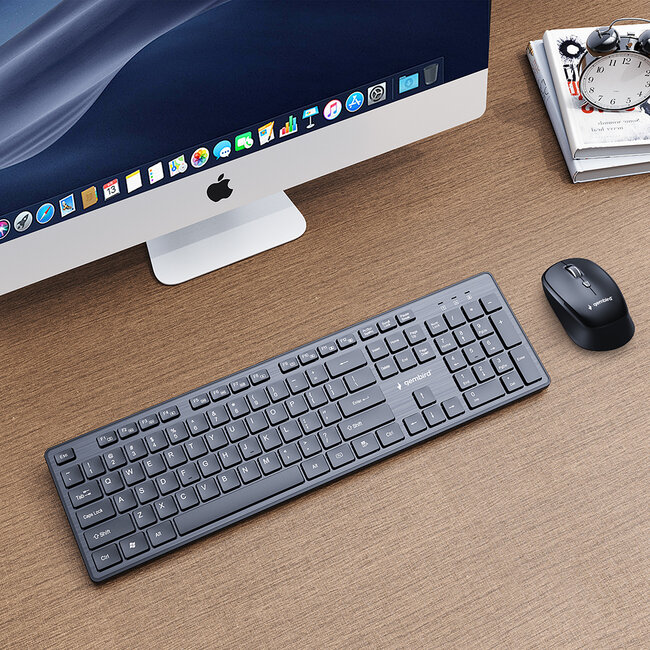 Draadloze desktop set, zwart, US-layout