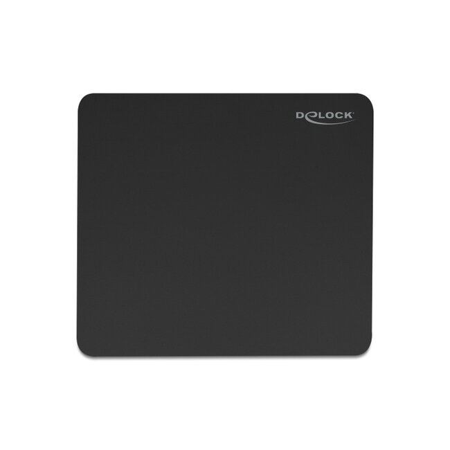 Delock Mouse pad black 450 x 400 mm glass coating
