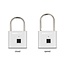 Navilock Padlock with fingerprint 75 x 45 x 13 mm silver