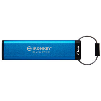 KINGSTON TECHNOLOGY Kingston Technology IronKey 8GB USB-C Keypad 200C, FIPS 140-3 Lvl 3 (aangevraagd) AES-256