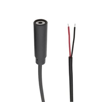 Universal 2,5mm Jack (v) mono - open eind audiokabel | zwart | 0,25 meter