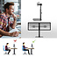 ACT Business bureaustandaard voor 2 monitoren tot 27 inch | interactief met crossbar