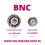 BNC (m) - Tulp RCA (v) kabel | RG59 | 75 Ohm | 1 meter