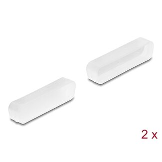 DeLOCK Delock Dust cover for D-Sub 25 male 2 pieces transparent