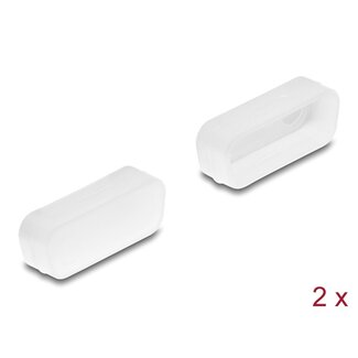 DeLOCK Delock Dust cover for D-Sub 15 male 2 pieces transparent
