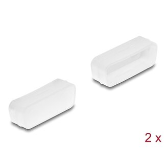 DeLOCK Delock Dust cover for D-Sub 15 female 2 pieces transparent
