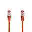 CAT6 Netwerkkabel | RJ45 Male | RJ45 Male | S/FTP | 10.0 m | Rond | LSZH | Oranje | Label