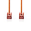 CAT6 Netwerkkabel | RJ45 Male | RJ45 Male | S/FTP | 10.0 m | Rond | LSZH | Oranje | Label