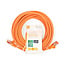 CAT6 Netwerkkabel | RJ45 Male | RJ45 Male | S/FTP | 10.0 m | Rond | LSZH | Oranje | Label