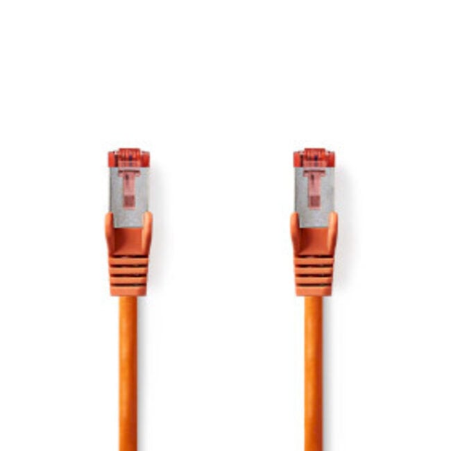 CAT6 Netwerkkabel | RJ45 Male | RJ45 Male | S/FTP | 0.25 m | Rond | LSZH | Oranje | Label