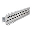 Delock 19″ Cable support rail for network cable connectors with LSA connection 24 port metal