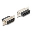 Delock D-Sub 15 pin male to RJ12 female Assembly Kit black