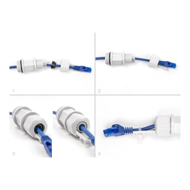 Delock Cable Gland M28 with cable tie fastening grey