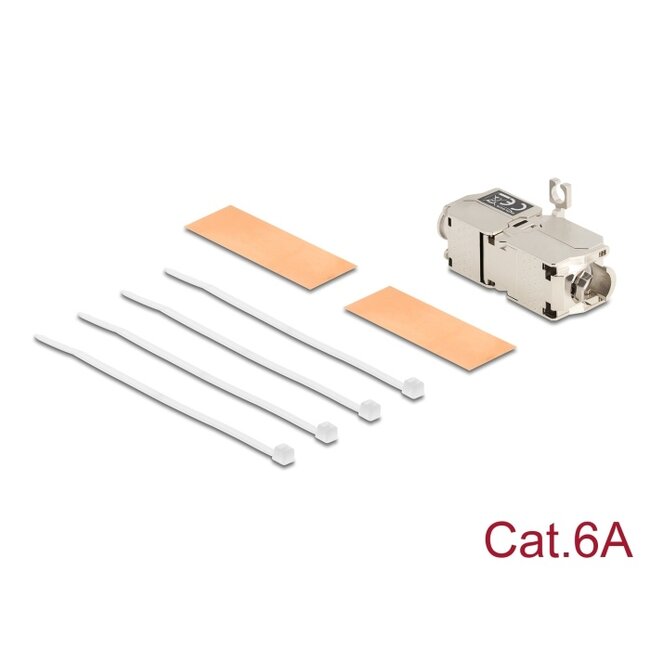 Delock Network Cable Connector LSA to LSA Cat.6A STP toolfree