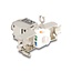 Delock Network Cable Connector LSA to LSA Cat.6A STP toolfree