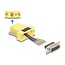 Delock D-Sub 15 pin female to RJ12 female Assembly Kit yellow