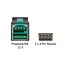 Delock PoweredUSB cable male 12 V > 2 x 4 pin male 1 m for POS printers and terminals