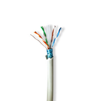 Nedis Netwerk Kabel Rol | CAT6 | Stranded | F/UTP | Koper | 50.0 m | Binnenshuis | Rond | LSZH | Grijs | Gift Box