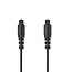 Optische Audiokabel | TosLink Male | TosLink Male | 1.00 m | Rond | PVC | Zwart | Label