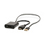 HDMI™-Adapter | HDMI™ Connector | DisplayPort Male / USB-A Male | Verguld | Recht | PVC | Zwart | 1 Stuks | Doos