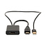 HDMI™-Adapter | HDMI™ Connector | DisplayPort Male / USB-A Male | Verguld | Recht | PVC | Zwart | 1 Stuks | Doos