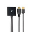 HDMI™-Adapter | HDMI™ Connector | DisplayPort Male / USB-A Male | Verguld | Recht | PVC | Zwart | 1 Stuks | Doos