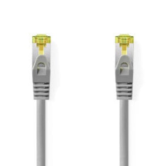 Nedis Cat 8.1 Netwerkkabel | S/FTP | RJ45 Male | RJ45 Male | 0.50 m | Rond | LSZH | Grijs | Label